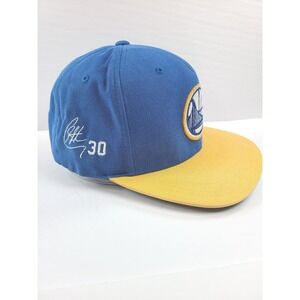 Mitchell & Ness Golden State Warriors Stephen Snapback Hat Mens Blue Basketball
